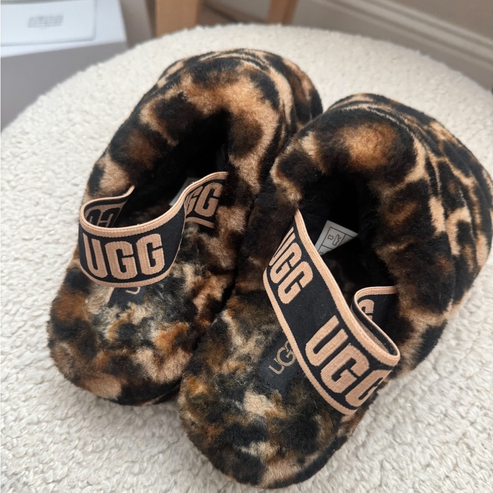 UGG Fluff Yeah Leopard Print Slippers - image 2